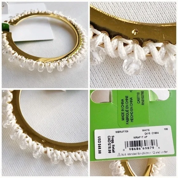 Kate Spade Wrap It Up Hoop Earrings - Picture 7 of 8